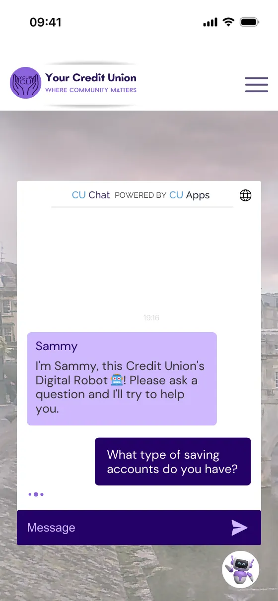 CU Chat Mobile Interface