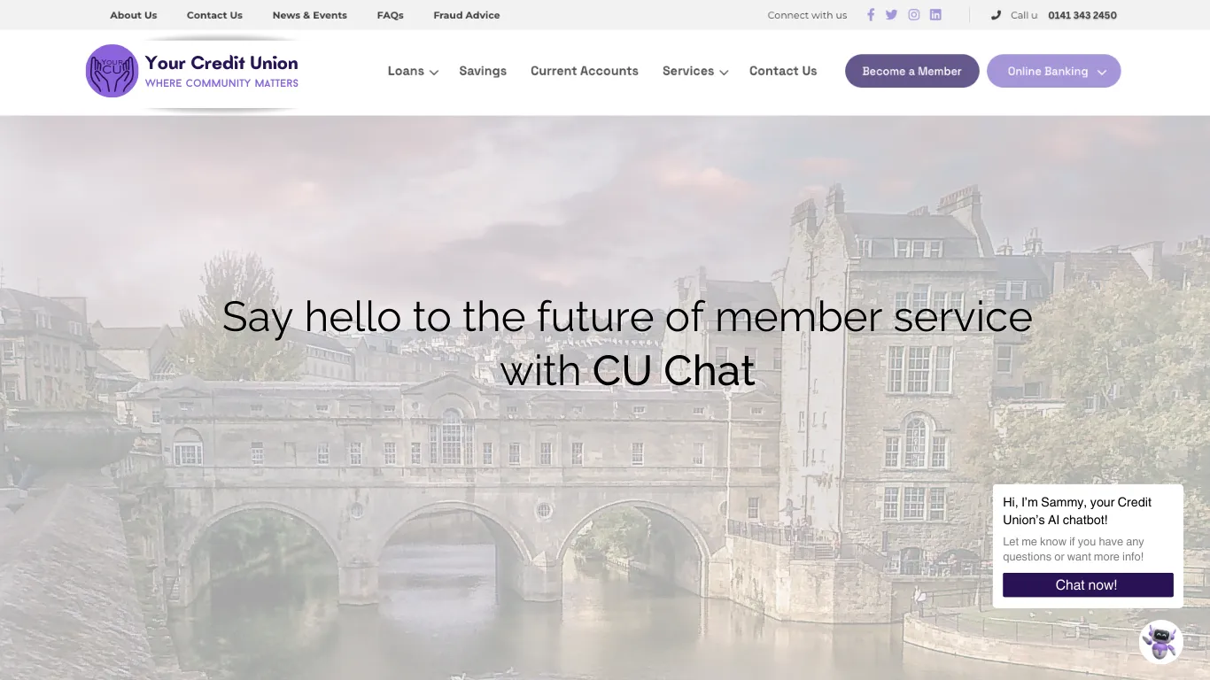 CU Chat Website Interface
